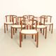 6 teak chairs by Hans J. Frydendal, Denmark 1970