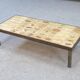 Coffee table by Roger Capron, Herbier model, ceramic and steel, 1950