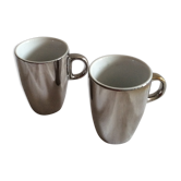 Duo of ceramic cups