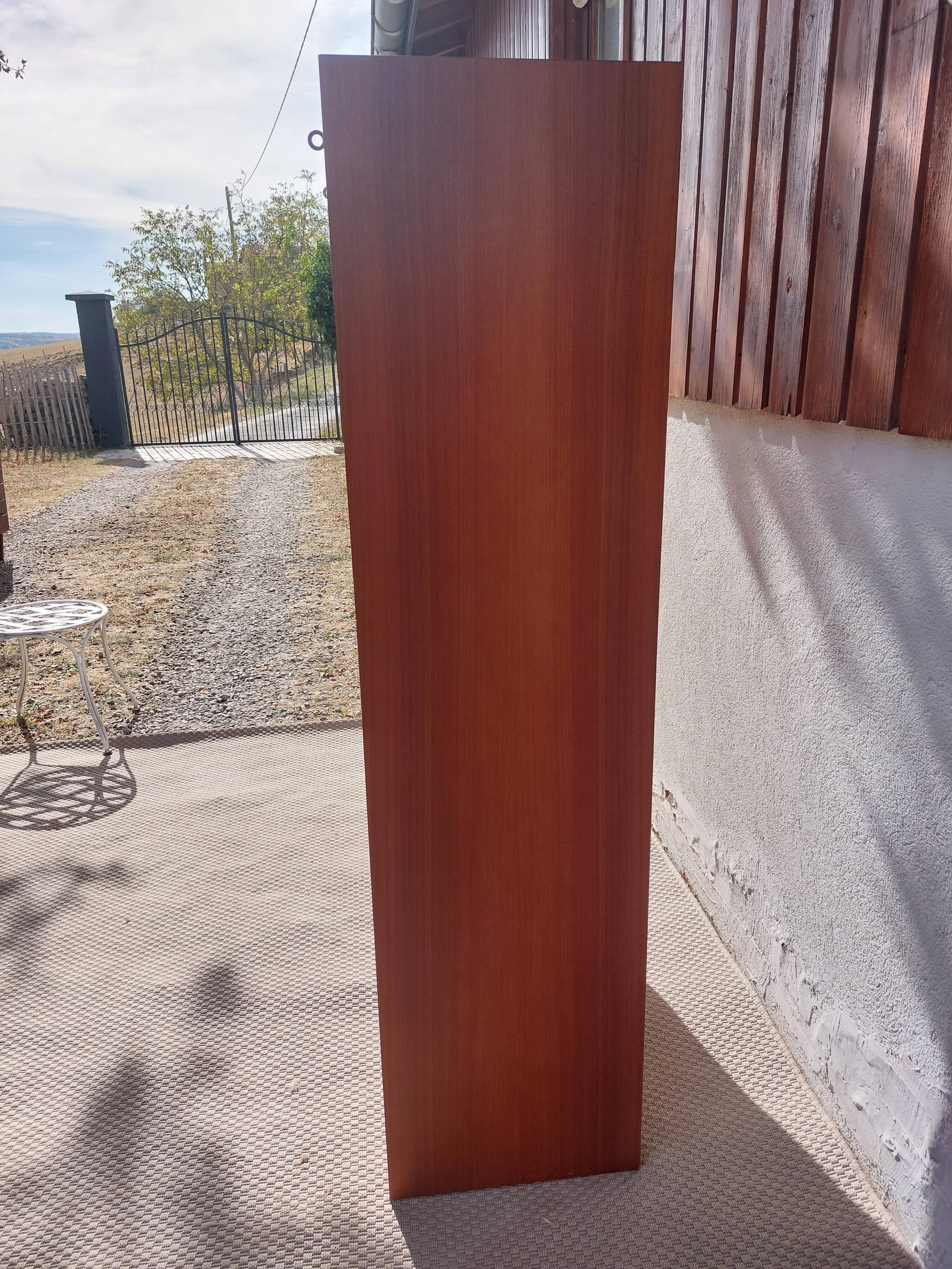 double curtain filing cabinet, vintage