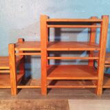 Etagère sur pied "pin" 1970s