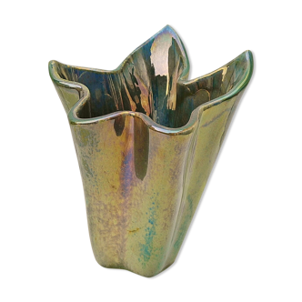 Vase céramique irisée émaux de vichy par a. cytère