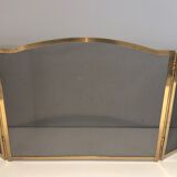 Brass fire screen