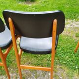 Series of 6 old Scandinavian design chairs