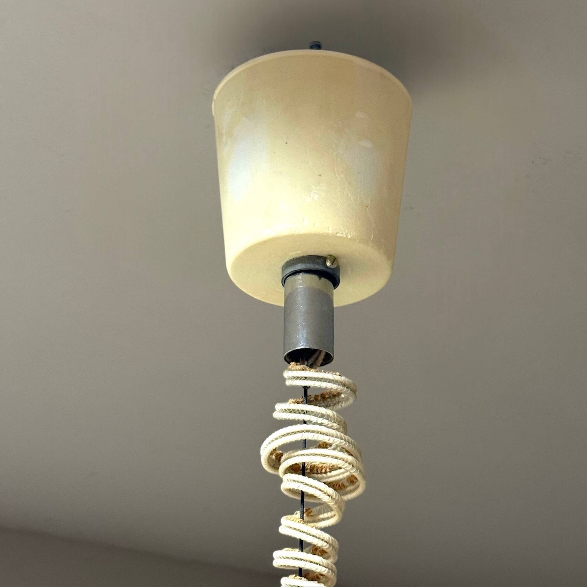 Italian 70s Gradient Brown Pendant in Methacrylate