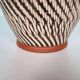 Vintage minimalist ceramic vase Wekara sgraffito