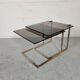 Tables gigognes Ronald Schmitt , verre et métal, années 70/80