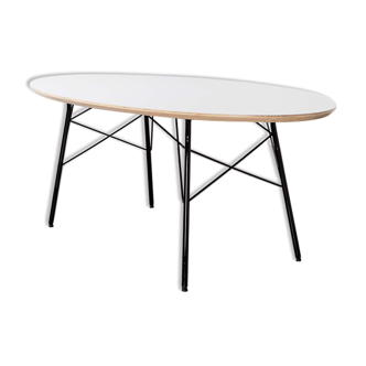 Modernist ellipse dining table xl 1960s