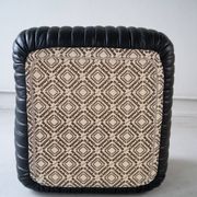 Cinna Ligne Roset Black Leather Armchair attributed to Annie Hieronimus, 1970s