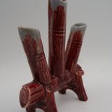 Triple ceramic vase Belgium