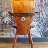 French work brutalist armchair