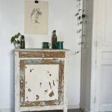 Patinated white jam maker