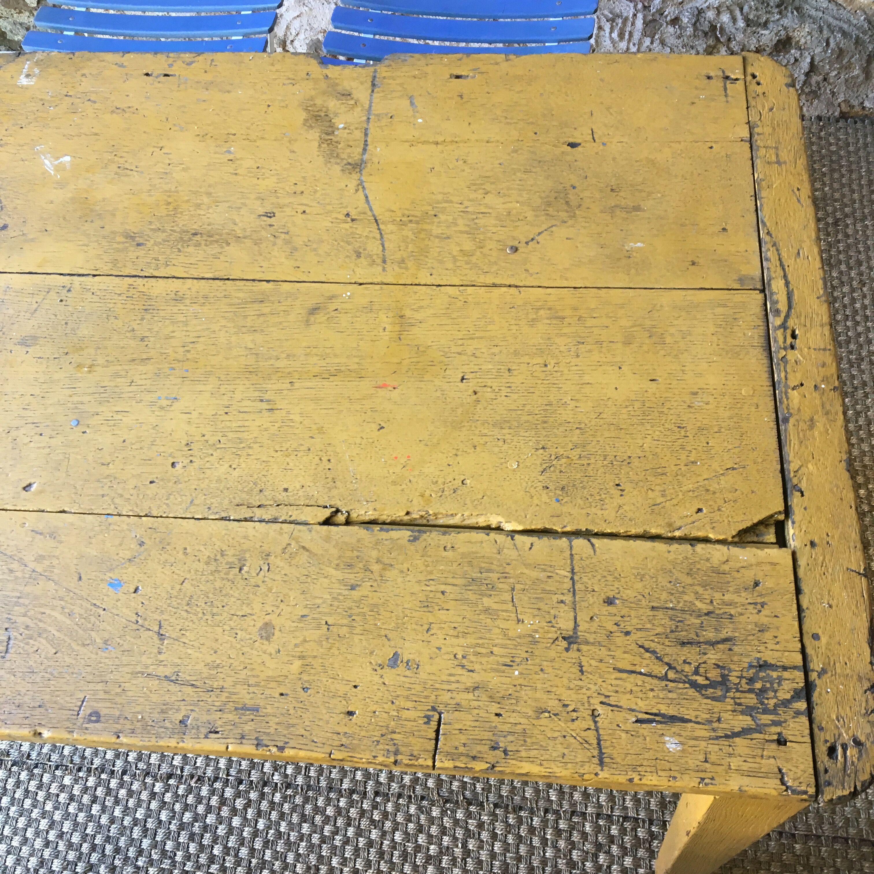 Vintage oak farm table