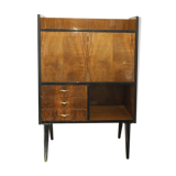 Bahut secretary wood laqué 70s