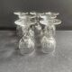 7 liqueur glasses – ½ Strong blown and cut crystal 19th century