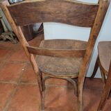 4 antique bistro chairs