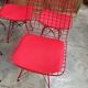 Suite de 10 chaises en métal