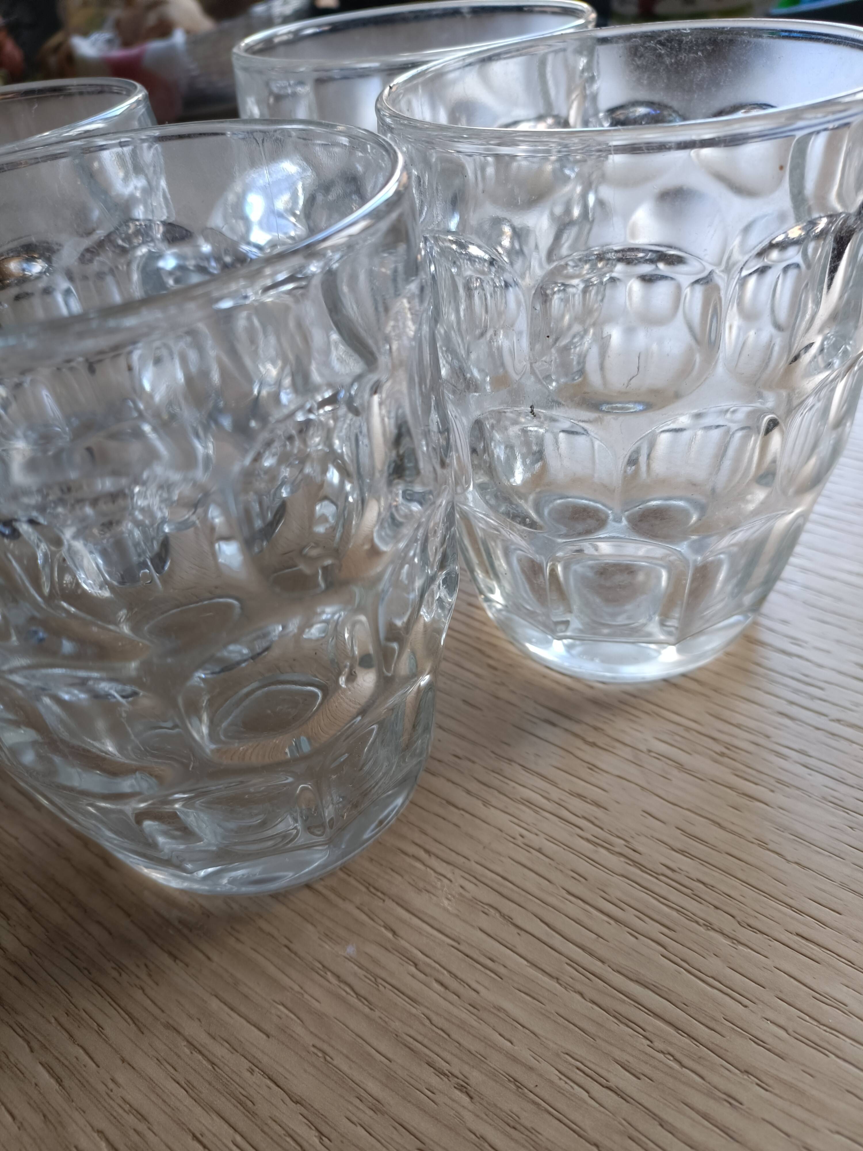 4 glass beer mugs 500ml