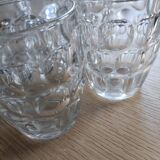 4 glass beer mugs 500ml