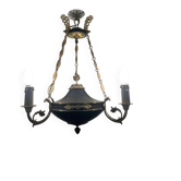 Suspension ancienne bronze, style Empire, fin XIXᵉ
