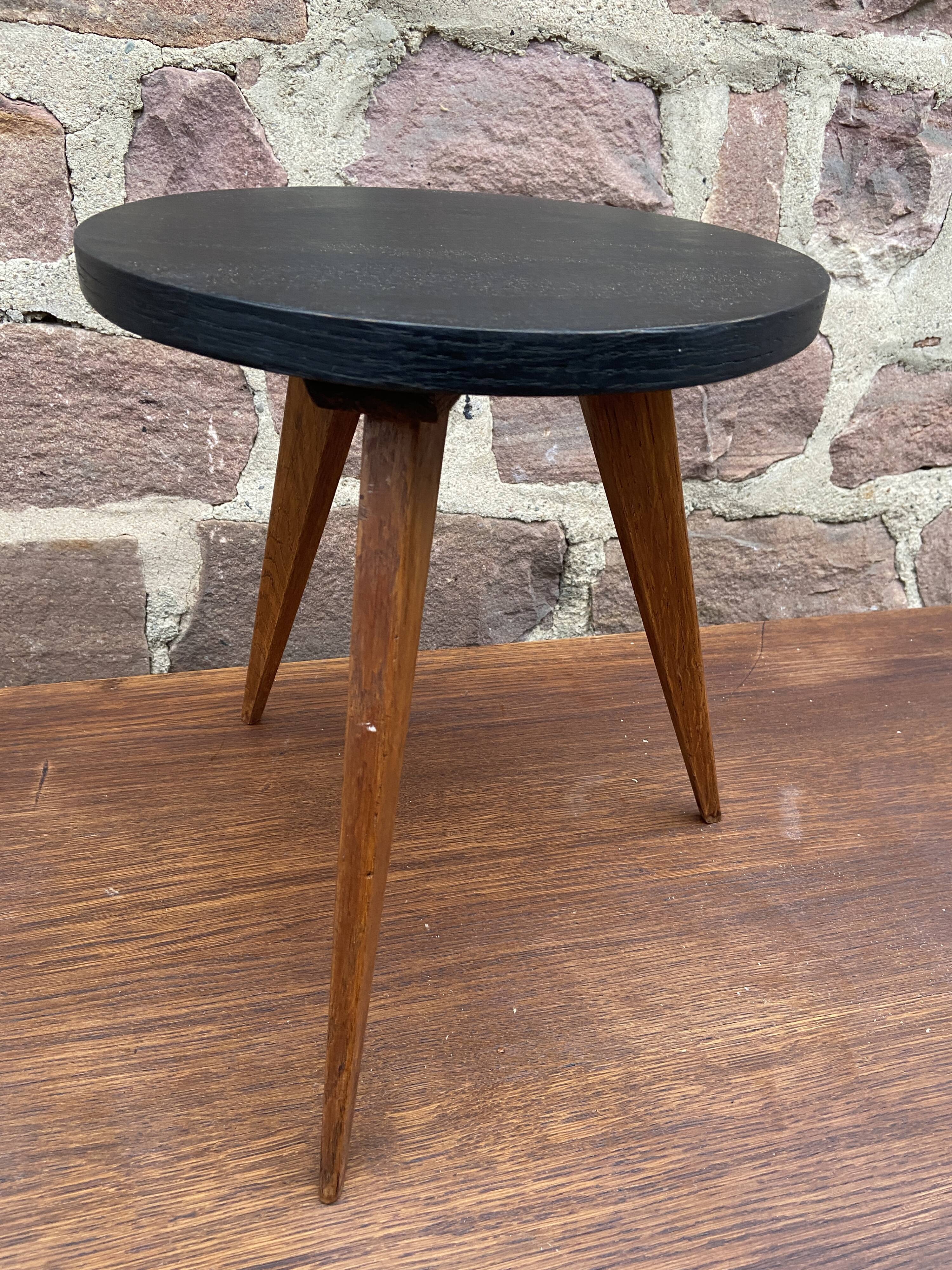 Scandinavian tripod stool 1960