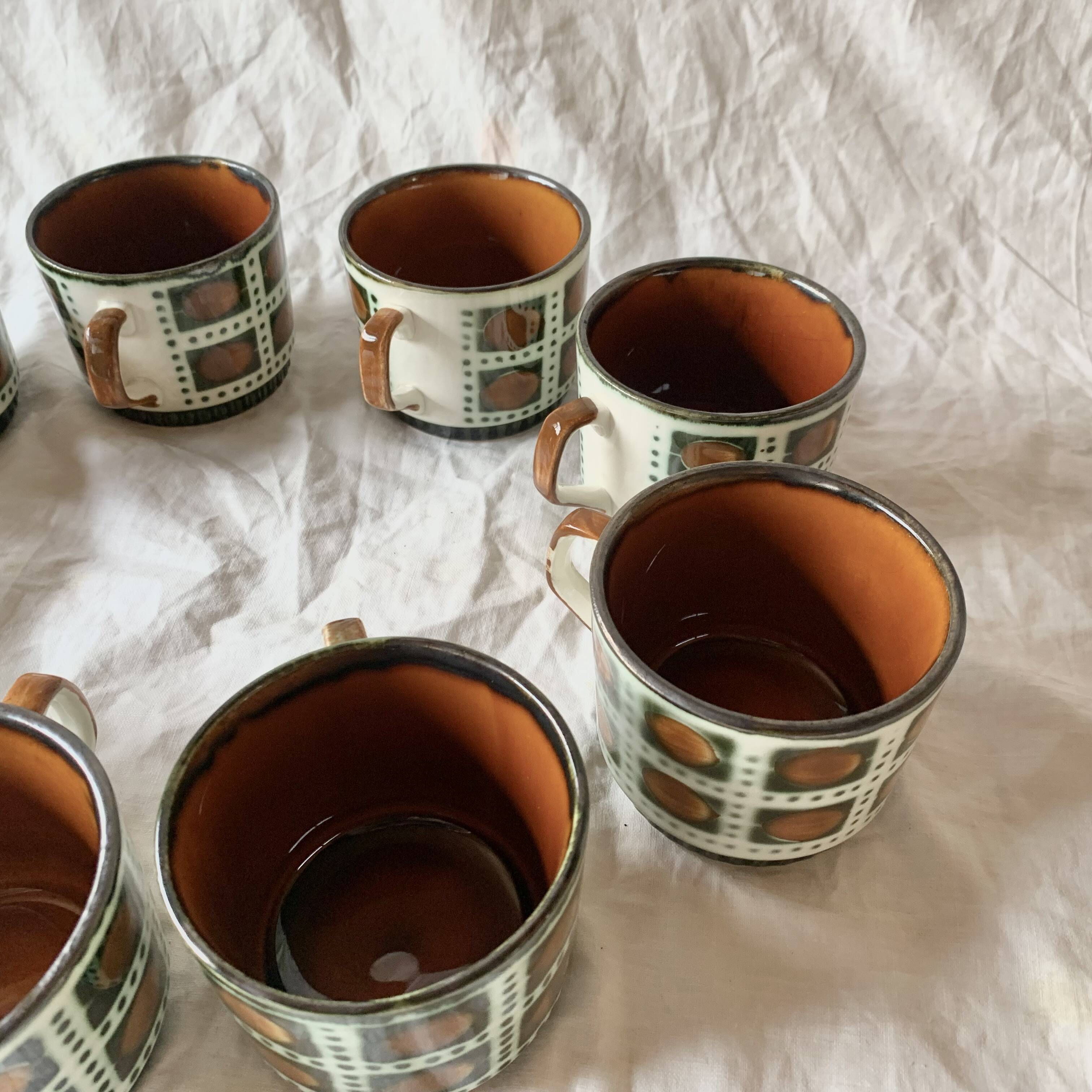 Boch La Louvière coffee service and dessert plates - Bernadette series, 1966