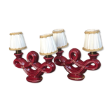 Pair of ceramic lamps circa 1940/50