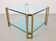 Regency Model T24 Coffee Table in Brass and Glass by Peter Ghyczy, 1970s