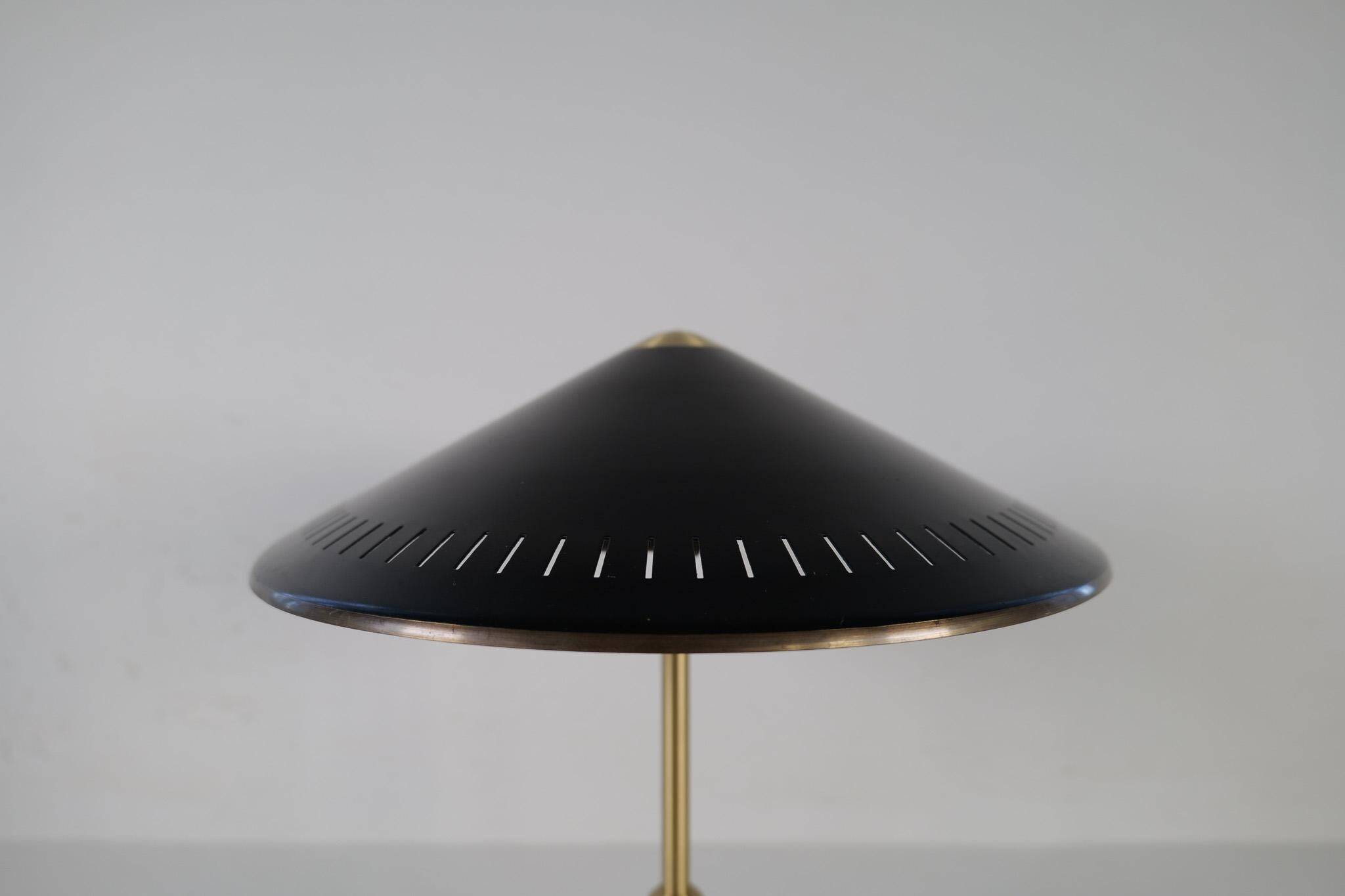 Mid-Century Modern Table Lamp by Bent Karlby Produced by Lyfa in Denmark, 1956