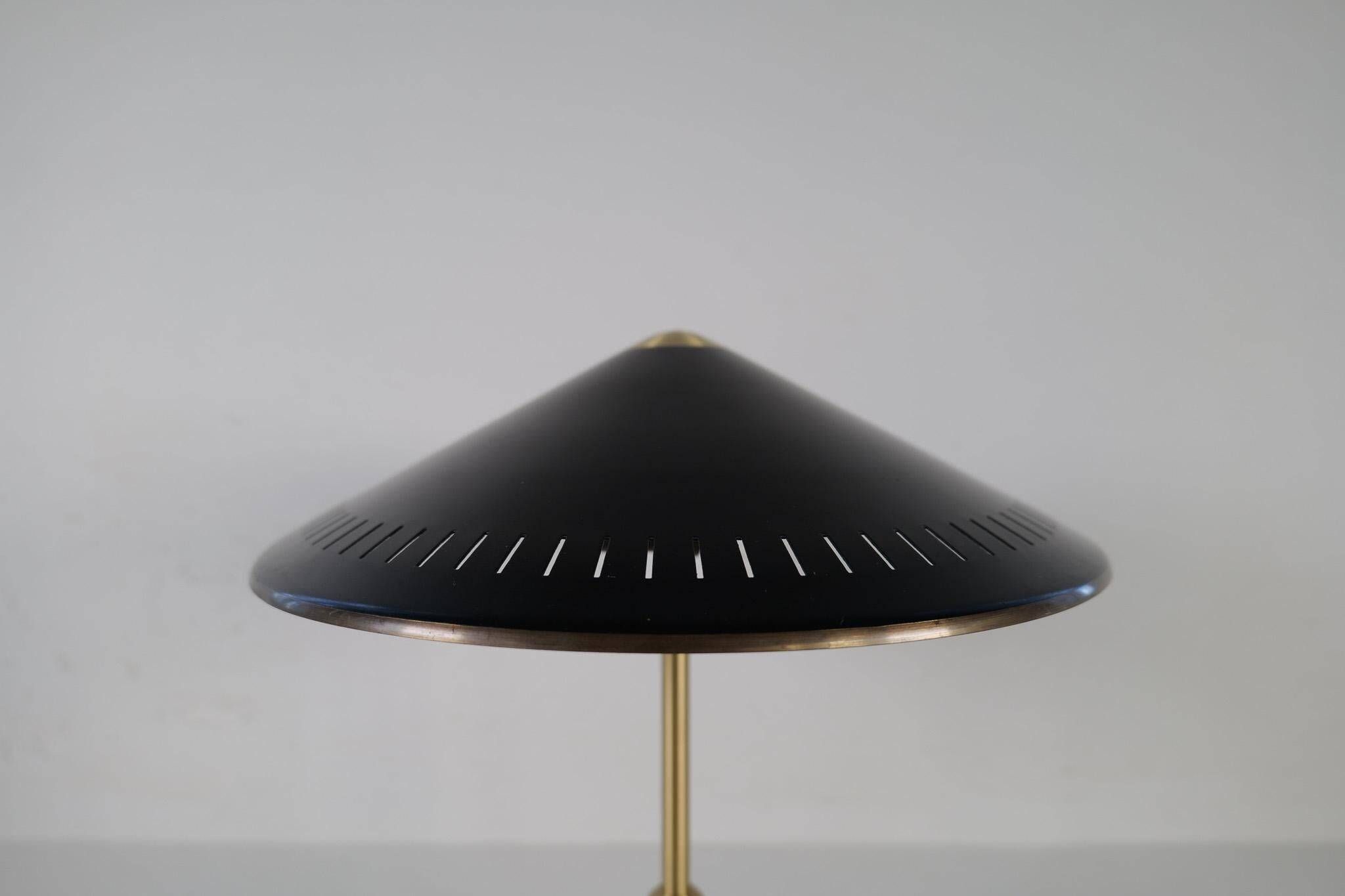 Mid-Century Modern Table Lamp by Bent Karlby Produced by Lyfa in Denmark, 1956