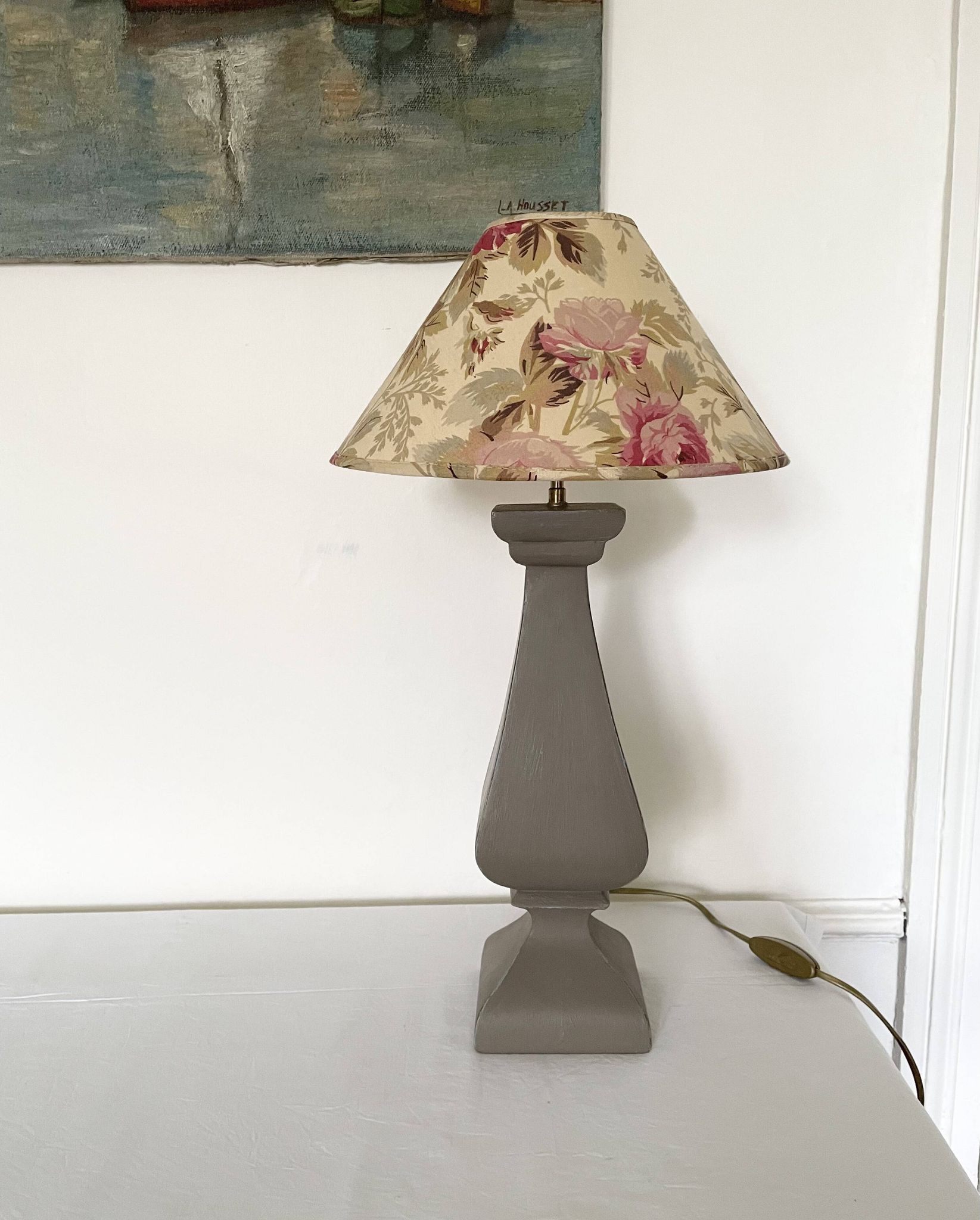 Lampe bois tourné