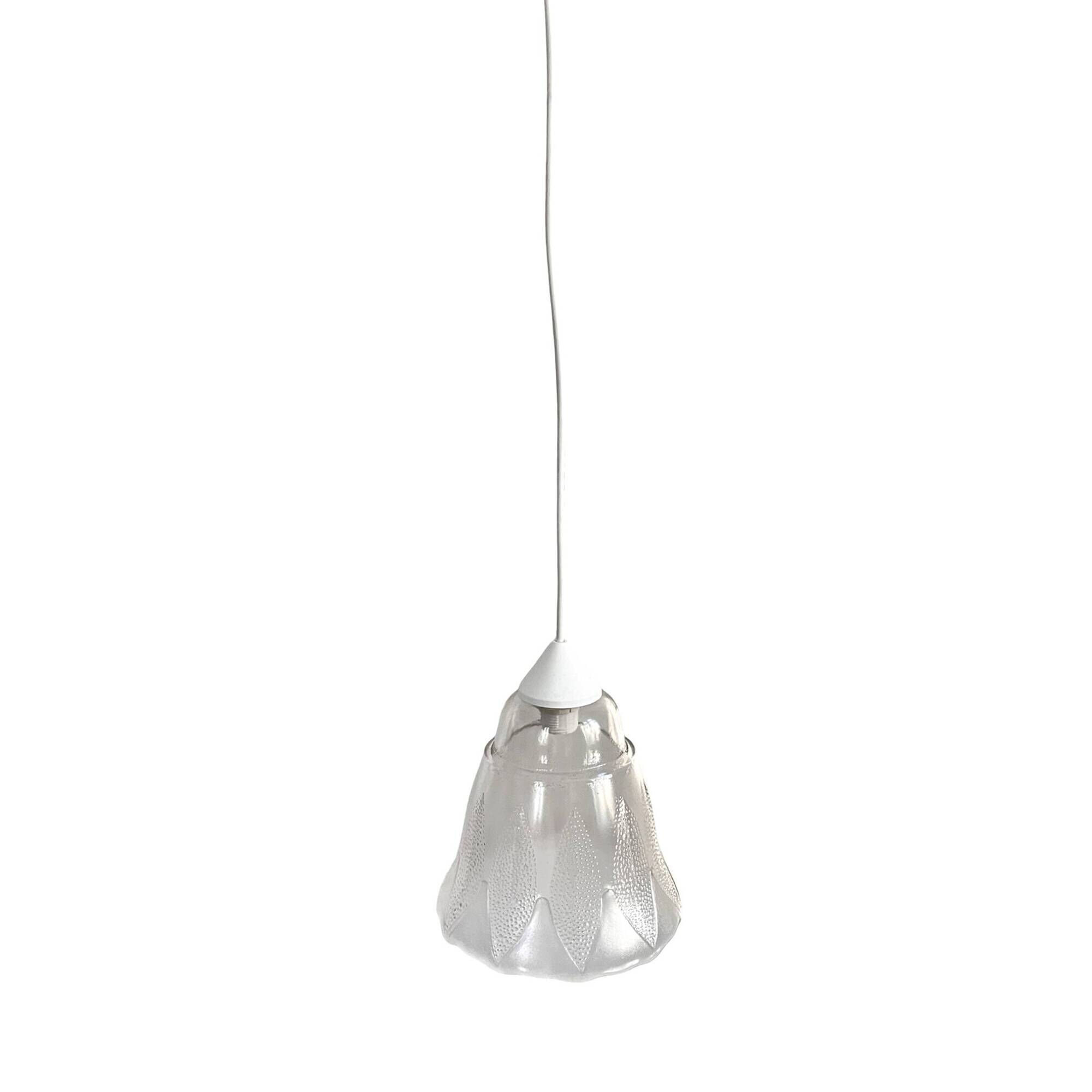 Flower-shaped hanging lamp, Narva Leuchen, Germany, 1970s.