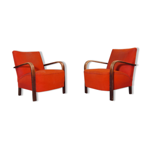 Paire de fauteuils H 213 Jind?ich Halabala