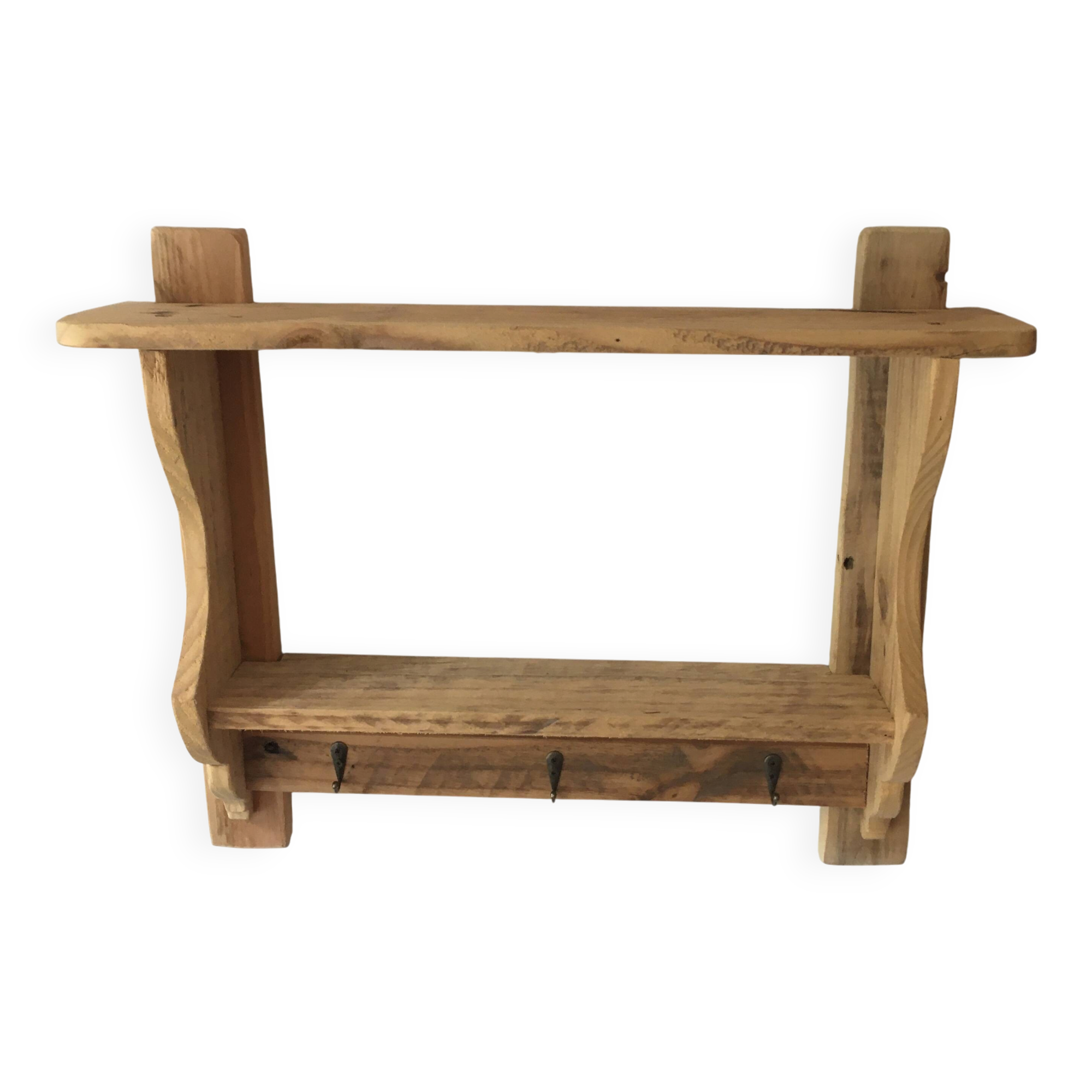 wall-mounted bakery shelf