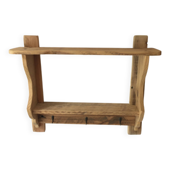 wall-mounted bakery shelf