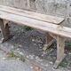 Old farm bench, natural color, vintage