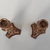 Paire de chandeliers en bronze