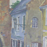 Antique painting by Pierre Boissart (1878-1944) signed country view B8