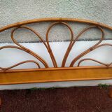 Single rattan headboard