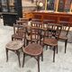Suite of 9 bistro chairs from the early 20th century