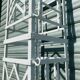 Pair of garden portico columns in wrought iron XX century
