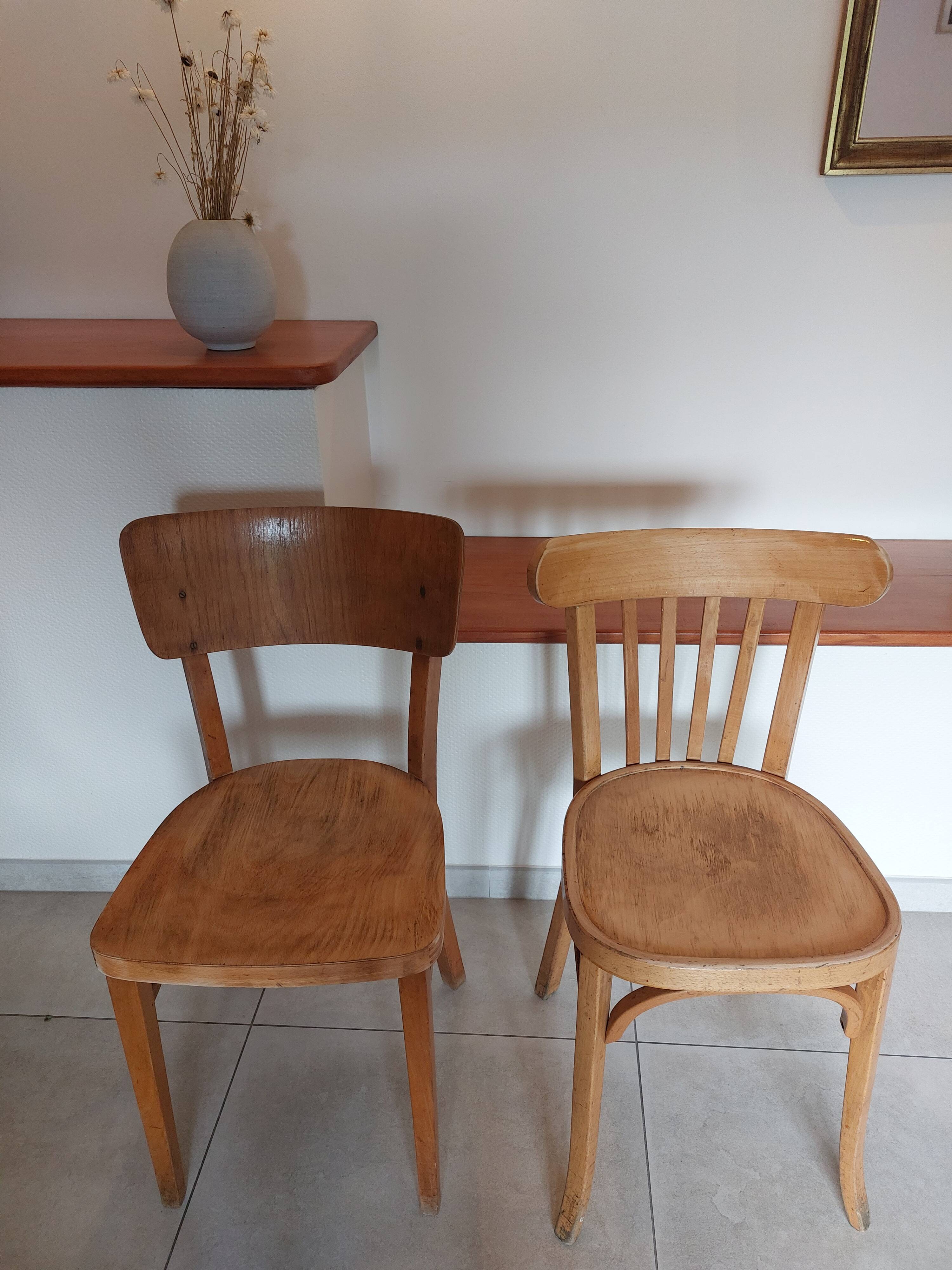 2 bistro chairs, Thonet brand