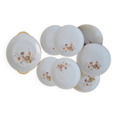 Dessert Plates & Serving Platter Royal Porcelain Vierzon Enamel