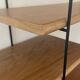 Scandinavian oak and steel shelf