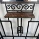 Entrance hall with hammered wrought iron in Art Deco style, in the manner of Edgar Brandt.