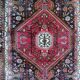 Handmade Persian Tuyserkan rug 218x124cm