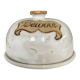 Beurrier à cloche vintage en barbotine