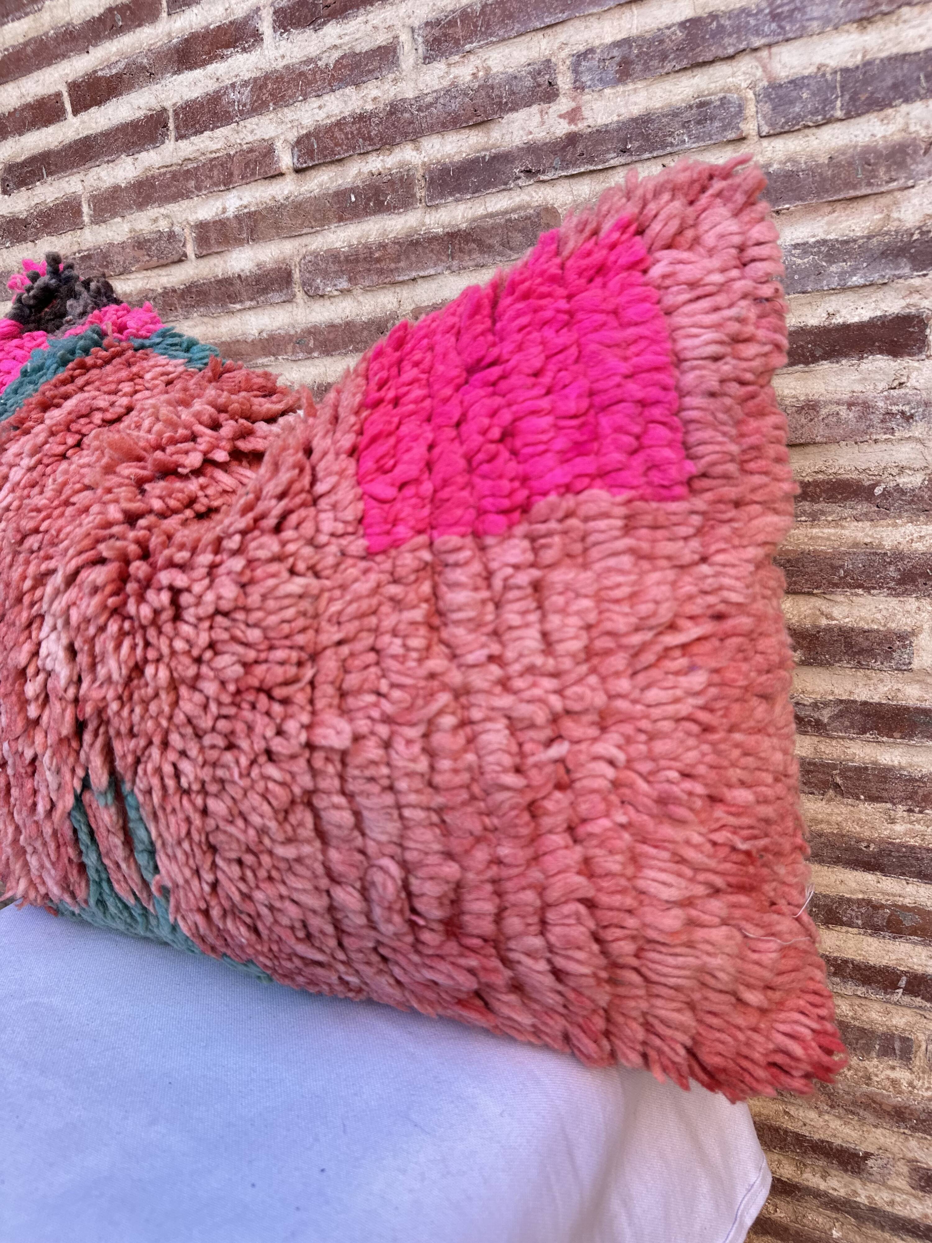 Beautiful vintage Berber Kilim cushion from Morocco