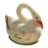 Swan bombonniere in opaline Vallerysthal