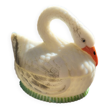 Swan bombonniere in opaline Vallerysthal